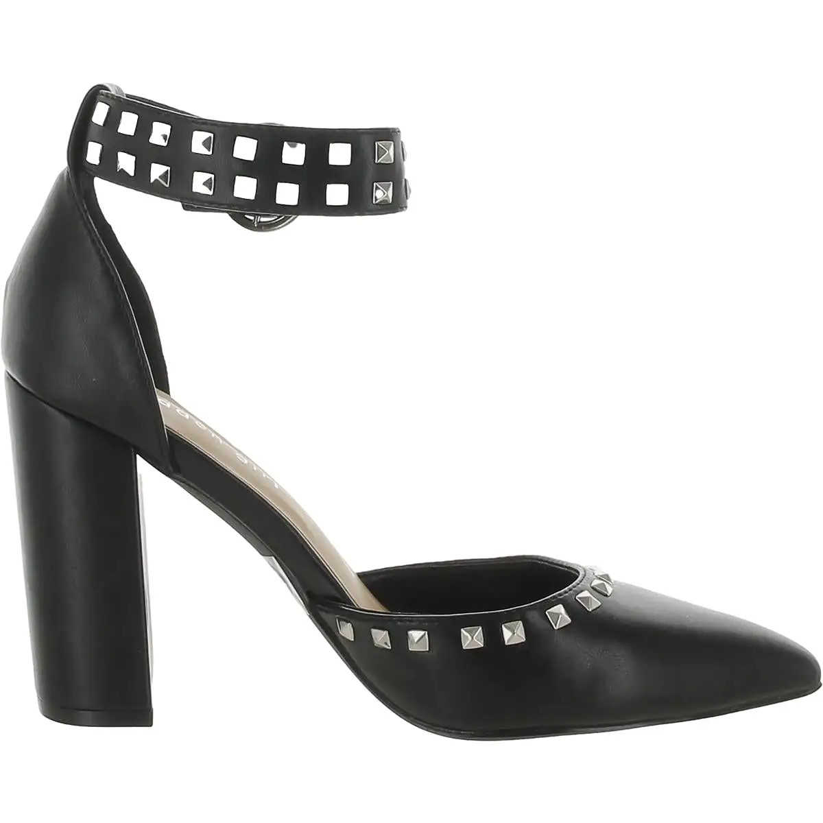 Madden Girl Womens Saaxon Faux Leather Studded Pumps