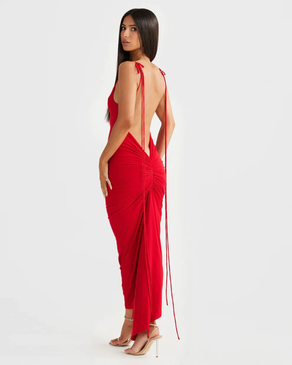 MELANI AZARI DRESS RED