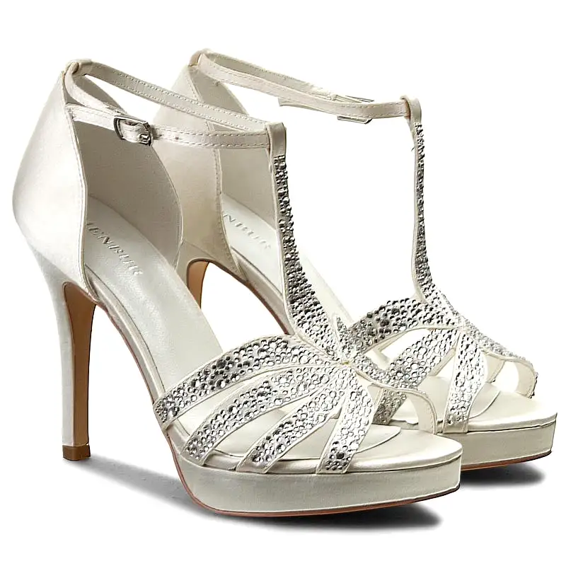 Membur Platform Ivory Sandal 07256