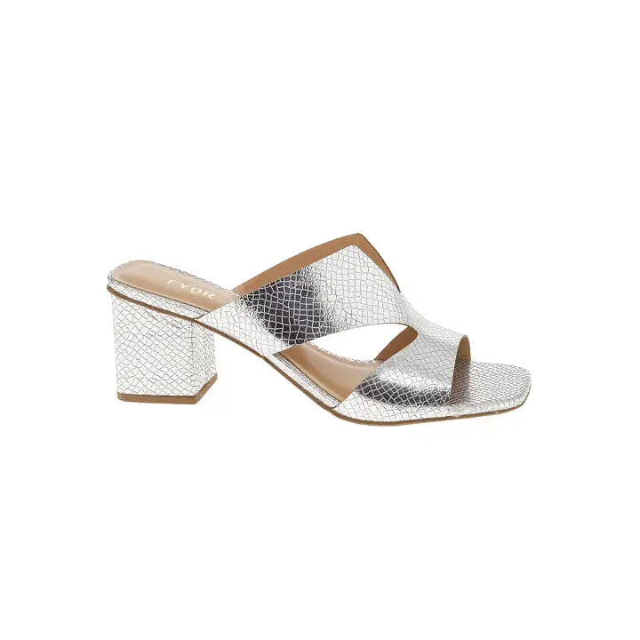 Metallic Block Heel  Sandal BCM 138