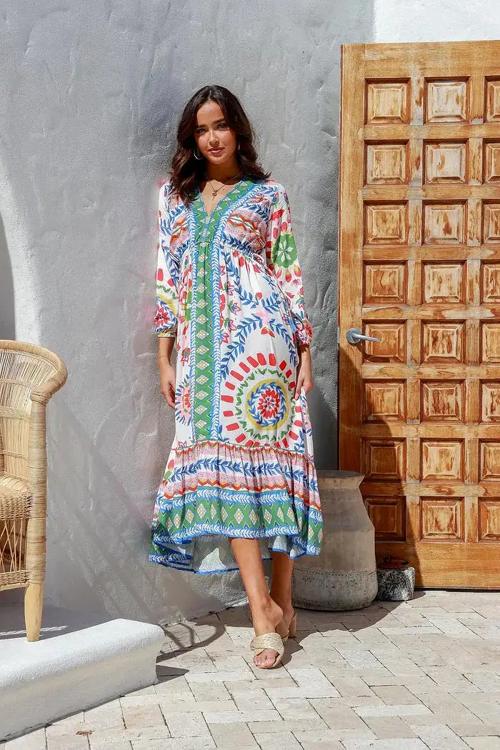 Mexican Baja Maxi Dress