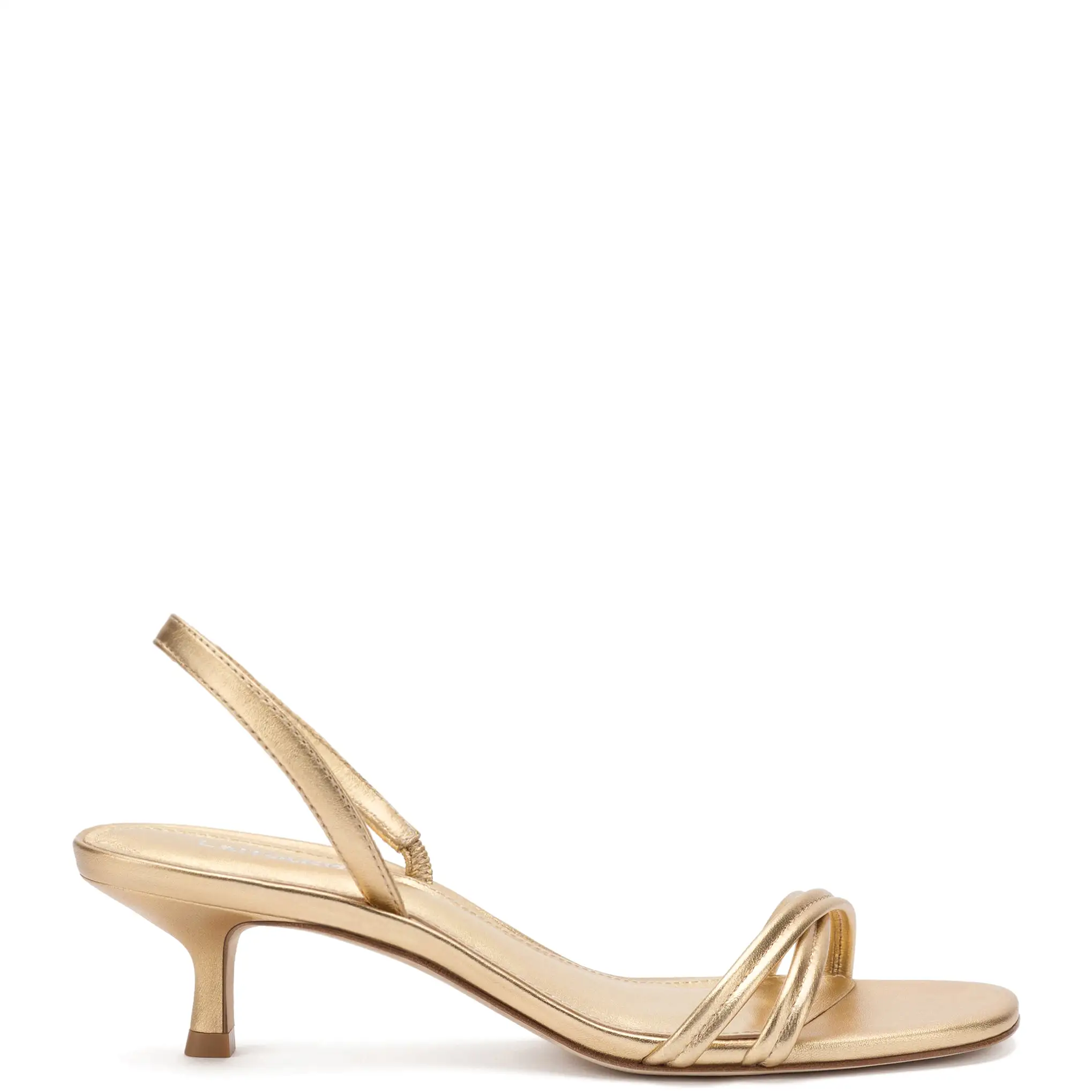 Mini Annie Sandal In Gold Metallic Leather