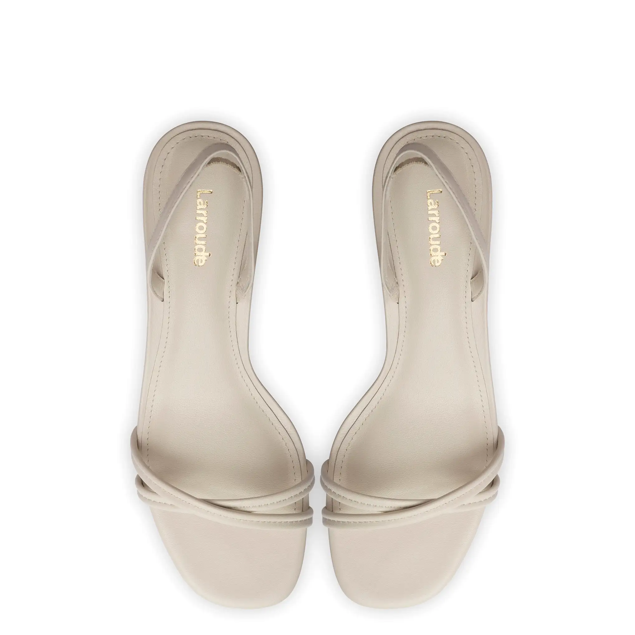 Mini Annie Sandal In Ivory Leather