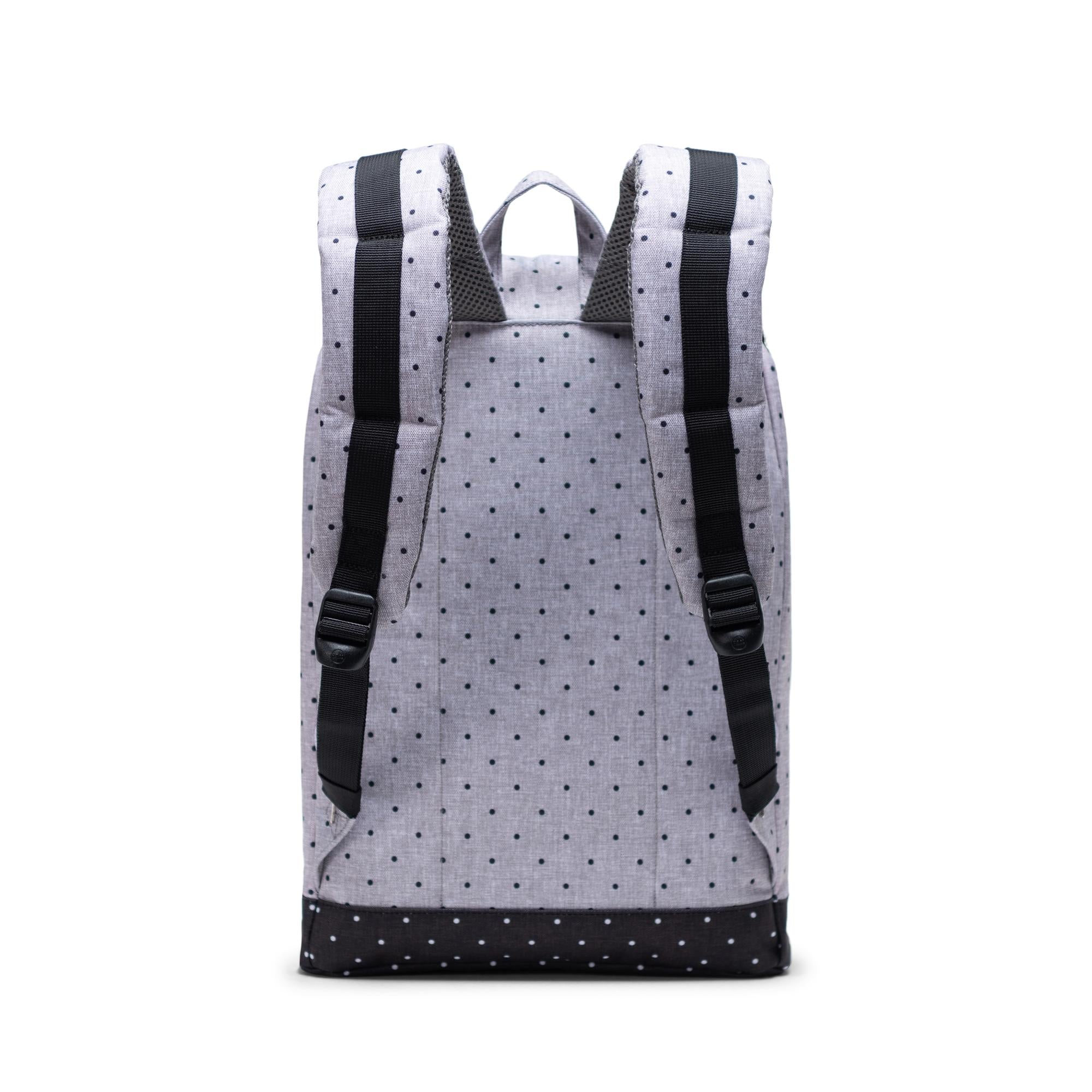 Mochila Herschel Retreat Mid-Volume Polka Dot Crosshatch Grey/Black