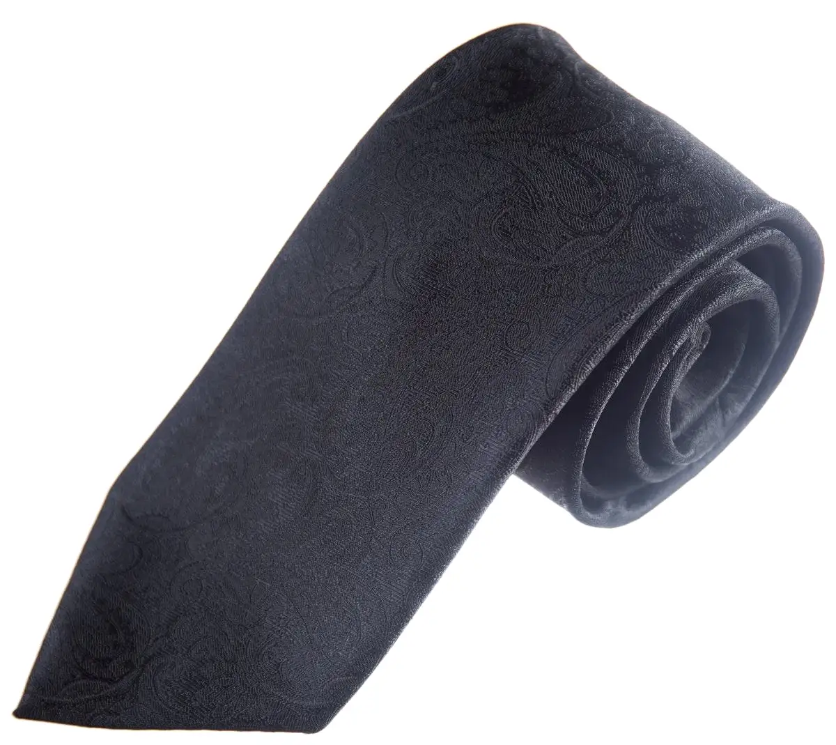 Necktie Satin Paisley Jacquard Self Tie Classic Windsor - RENTAL