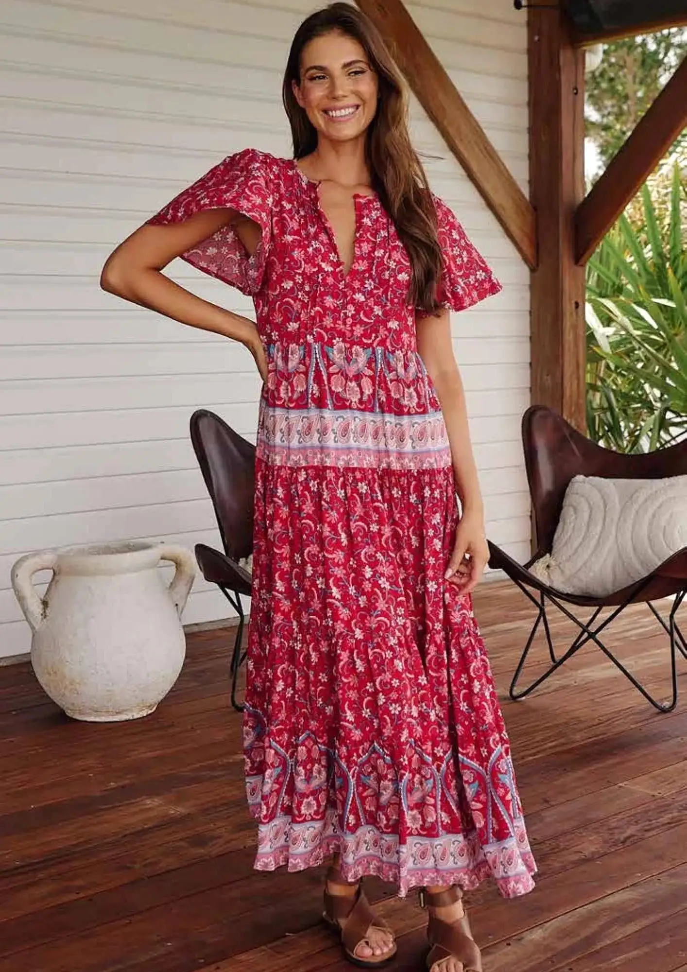 Olli Maxi Dress - Ruby Rouge Collection