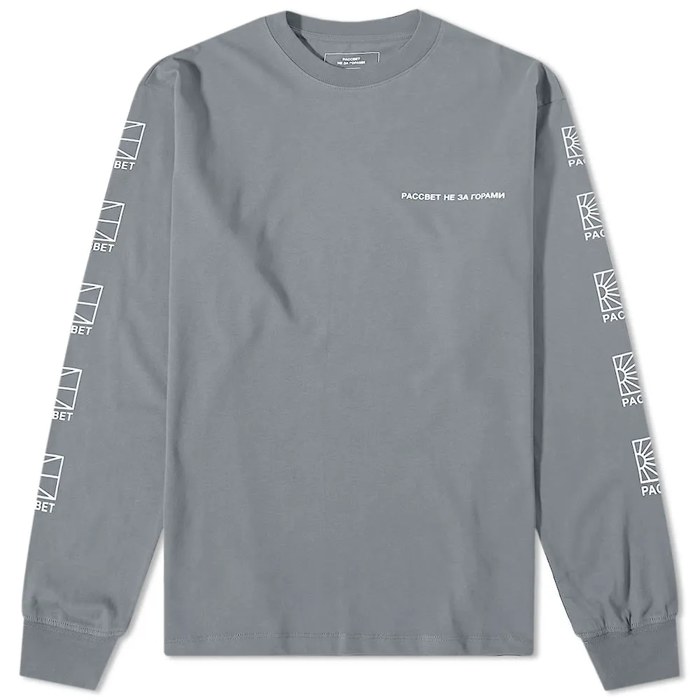 PACCBET Long Sleeve Small Logo T-ShirtGrey