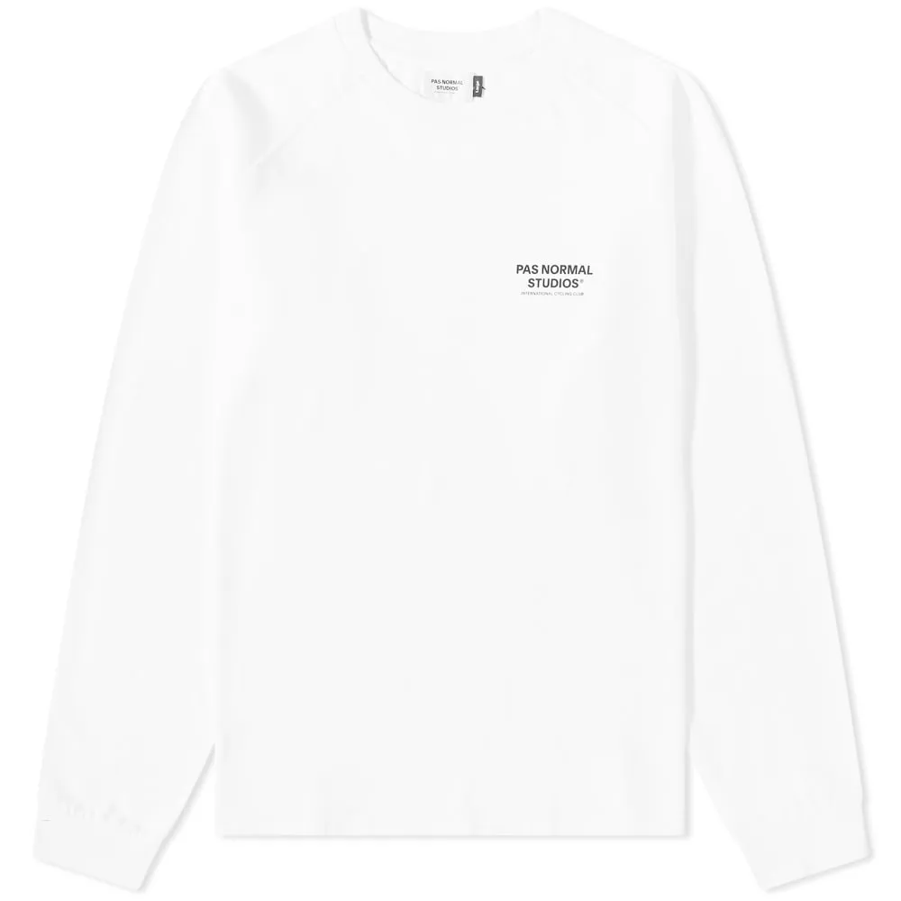 Pas Normal Studios Long Sleeve Off-Race PNS T-ShirtWhite