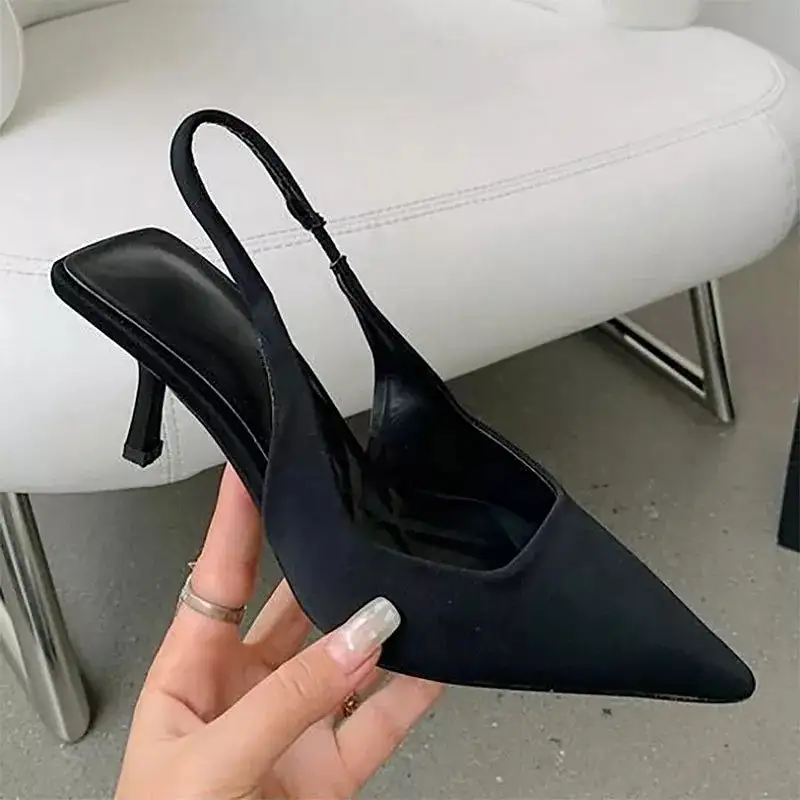 Pointed Toe Short Heel Mules