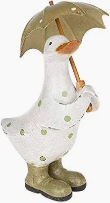 Polka Dot Brolly Duck Green- Small