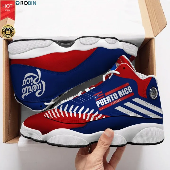 Puerto Rico Baseball Jordan 13 Shoes  JD13 Sneakers For Men Women