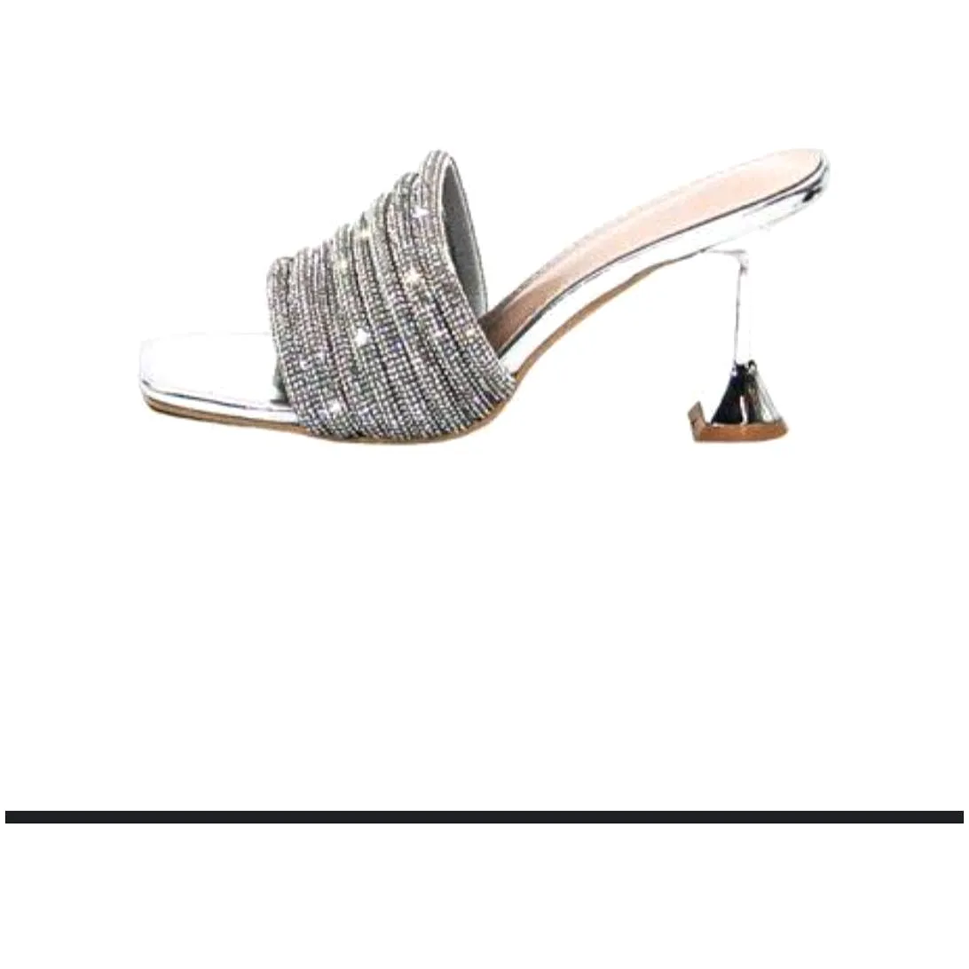 Rhinestone Short Heel