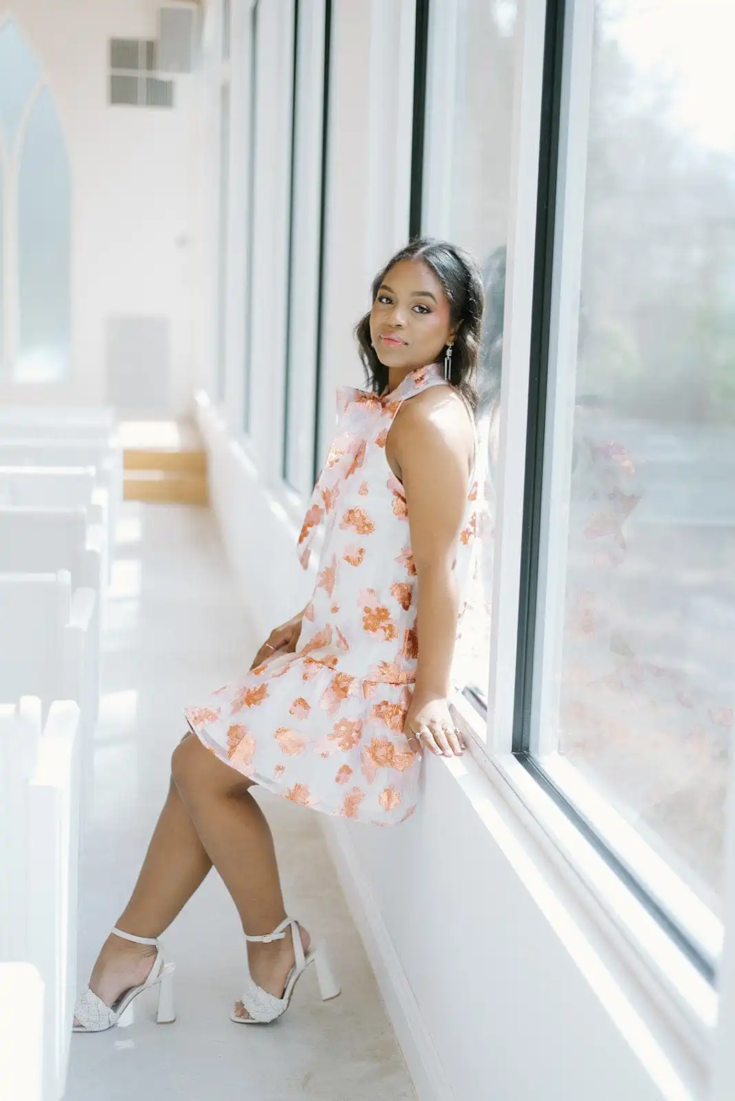 Rose Gold Embroidered Dress