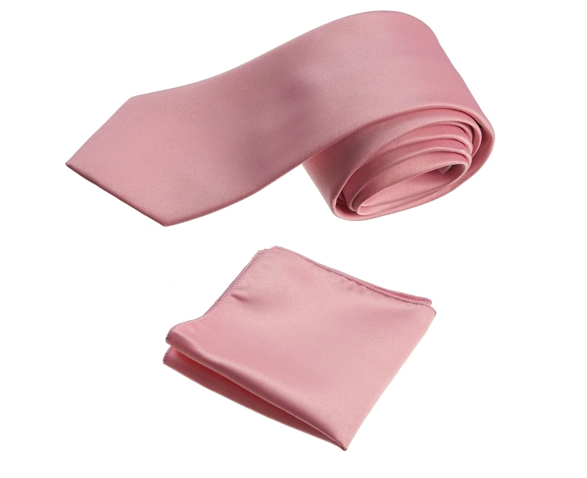 Self-Tie Windsor Necktie & Pocket Square Set | Over 30 Colors