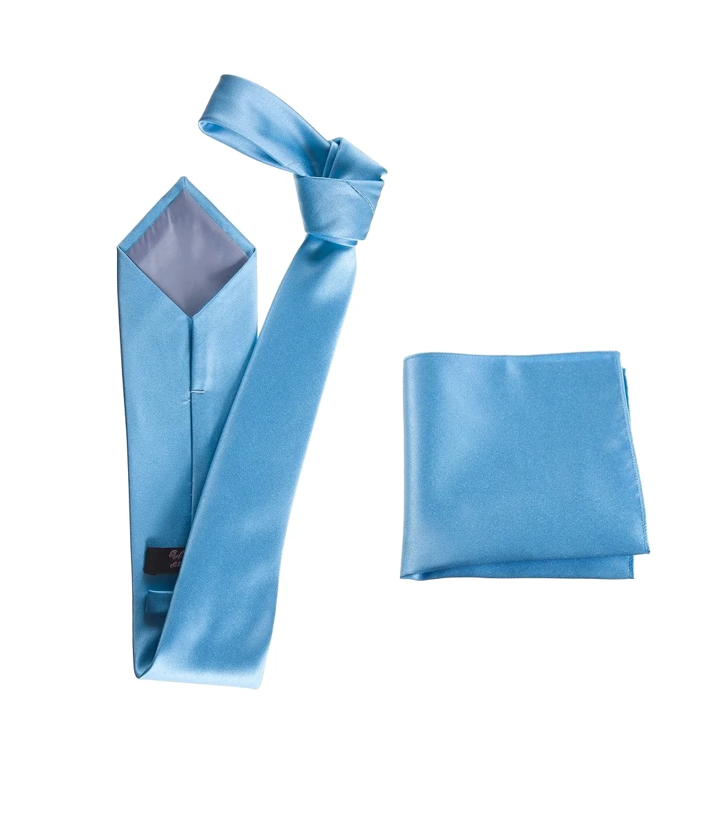 Self-Tie Windsor Necktie & Pocket Square Set | Over 30 Colors