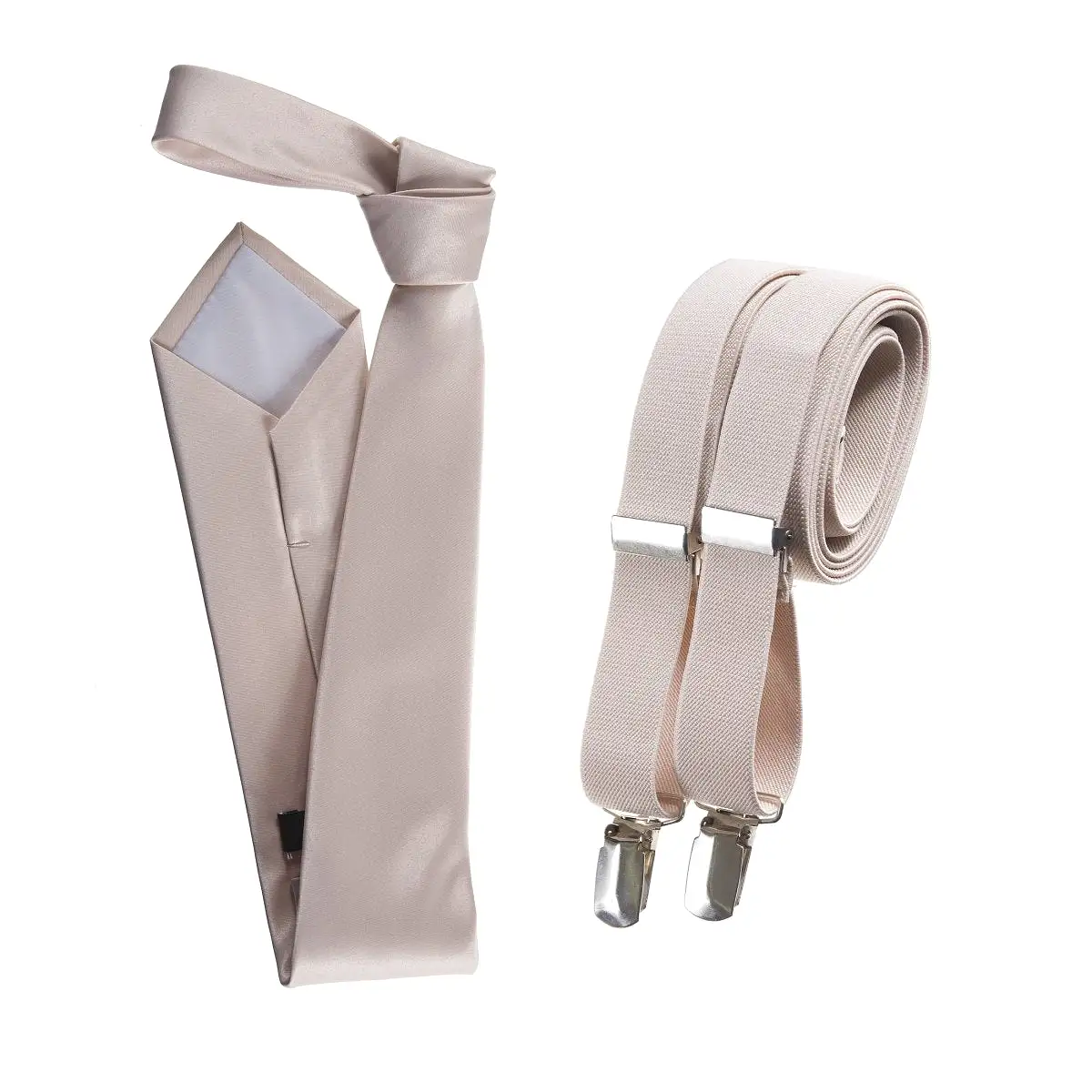 Self-Tie Windsor Necktie with Matching  Suspender - Tuxgear Inc.