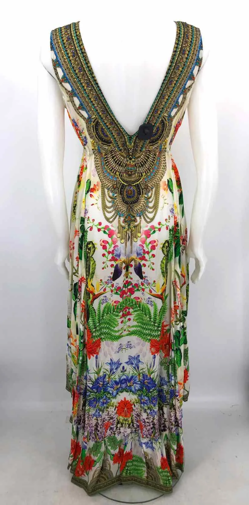 SHAHIDA PARIDES Green Multi Print Tank Size MEDIUM (M) Dress