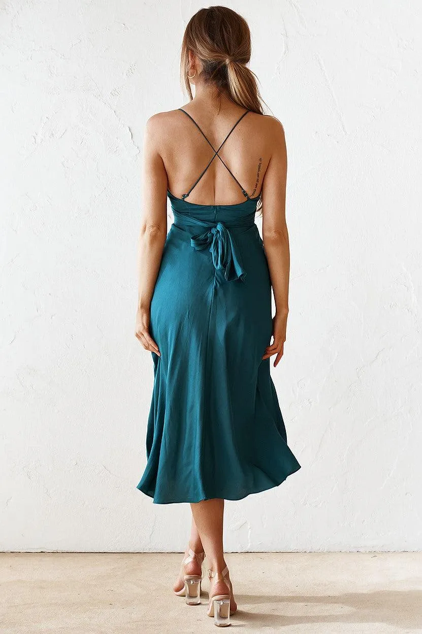 Skye Midi Dress - Green