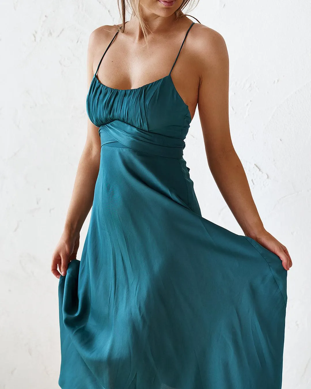 Skye Midi Dress - Green