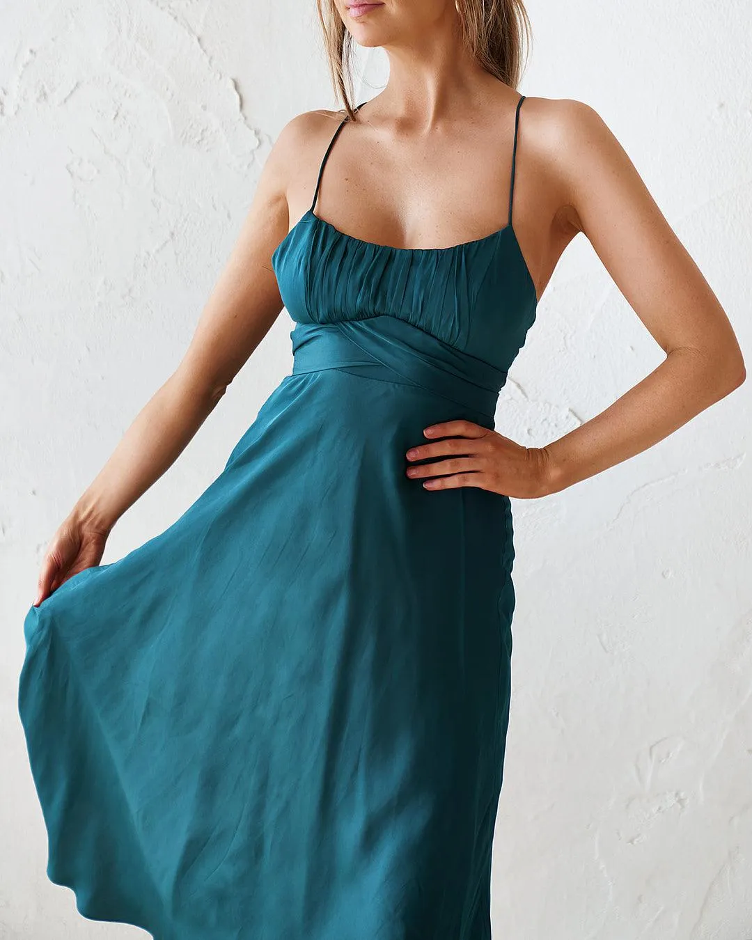 Skye Midi Dress - Green