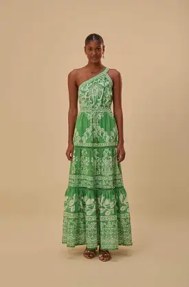 Sweet Garden Green Maxi Dress