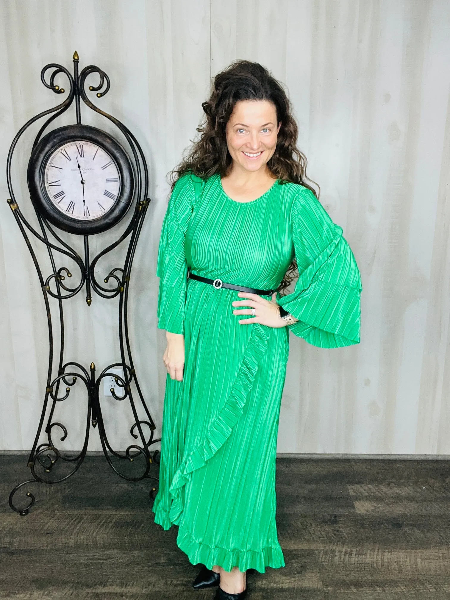 The Elegance Dress- Green