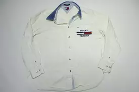 Tommy Hilfiger Jeans Vintage 90's Womens Embroidered Pocket Button Up Shirt