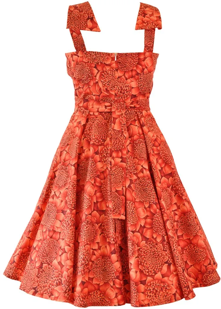 Victory Parade Sissy Warrata 50's Swing Dress Red