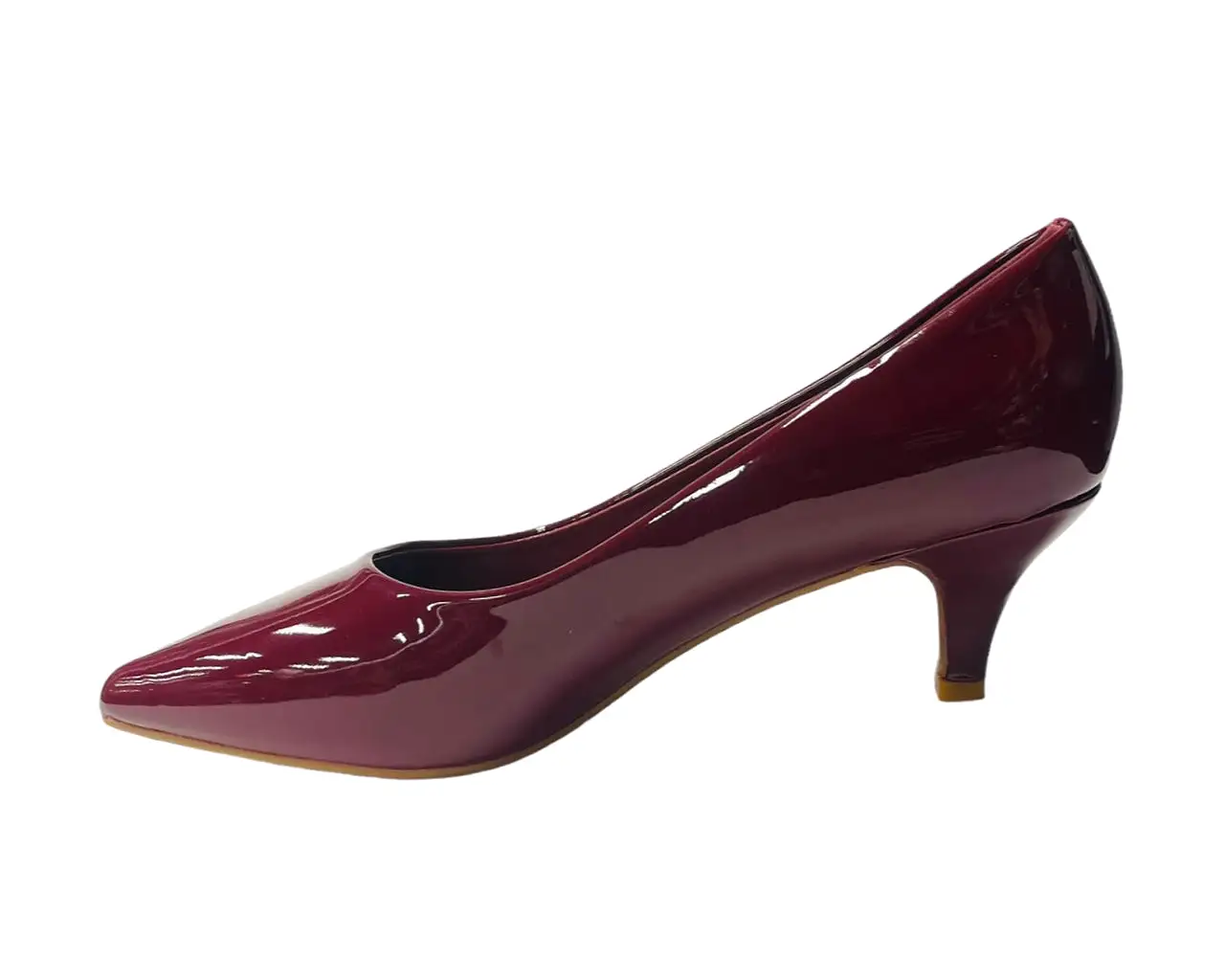 Women's Stiletto Heel Faux Patent Leather Court Shoes