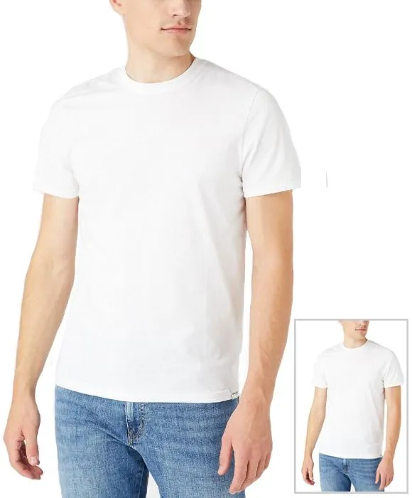 Wrangler 2 Pack Short Sleeve T-Shirt White/White