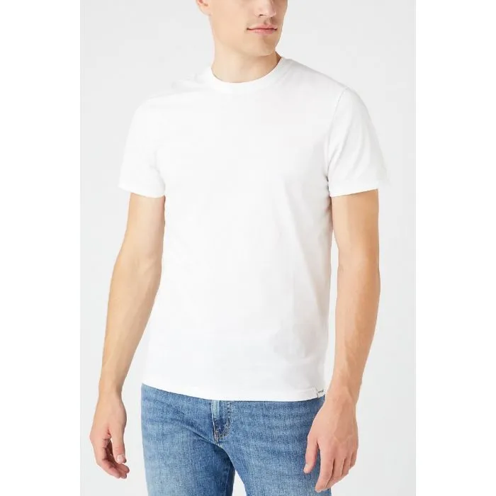 Wrangler 2 Pack Short Sleeve T-Shirt White/White