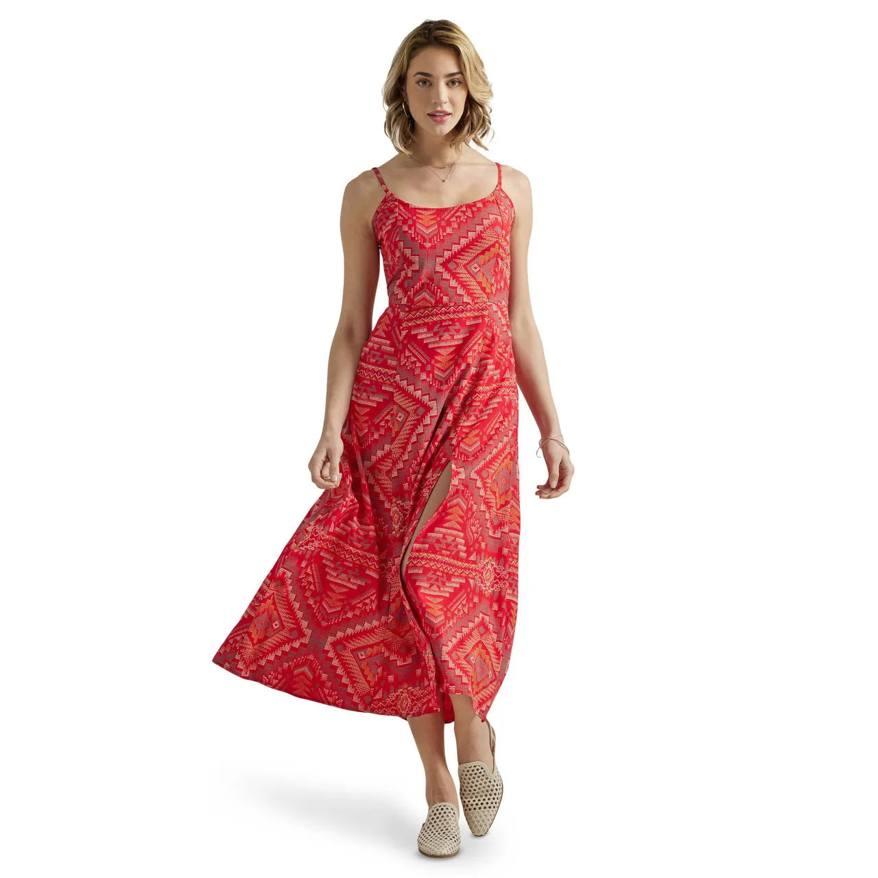 Wrangler Retro Women's Americana Woven Maxi Dress - Red