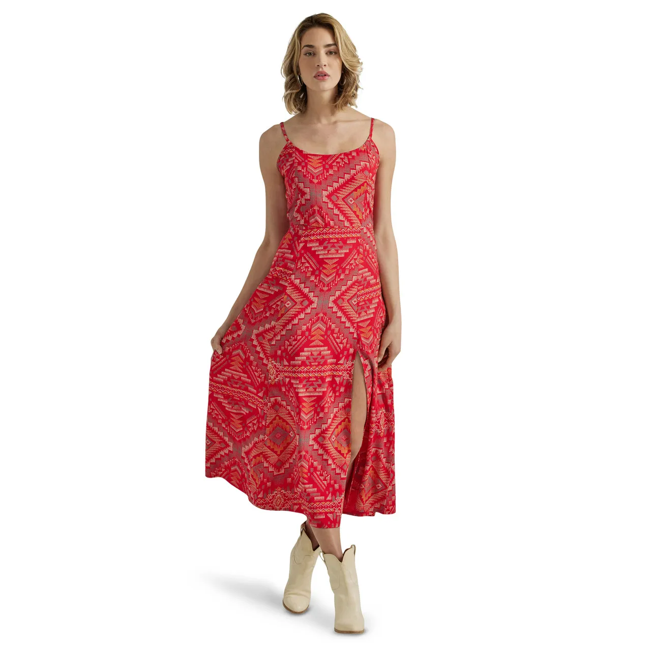 Wrangler Retro Women's Americana Woven Maxi Dress - Red