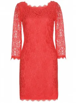 Zarita Lace Dress Red